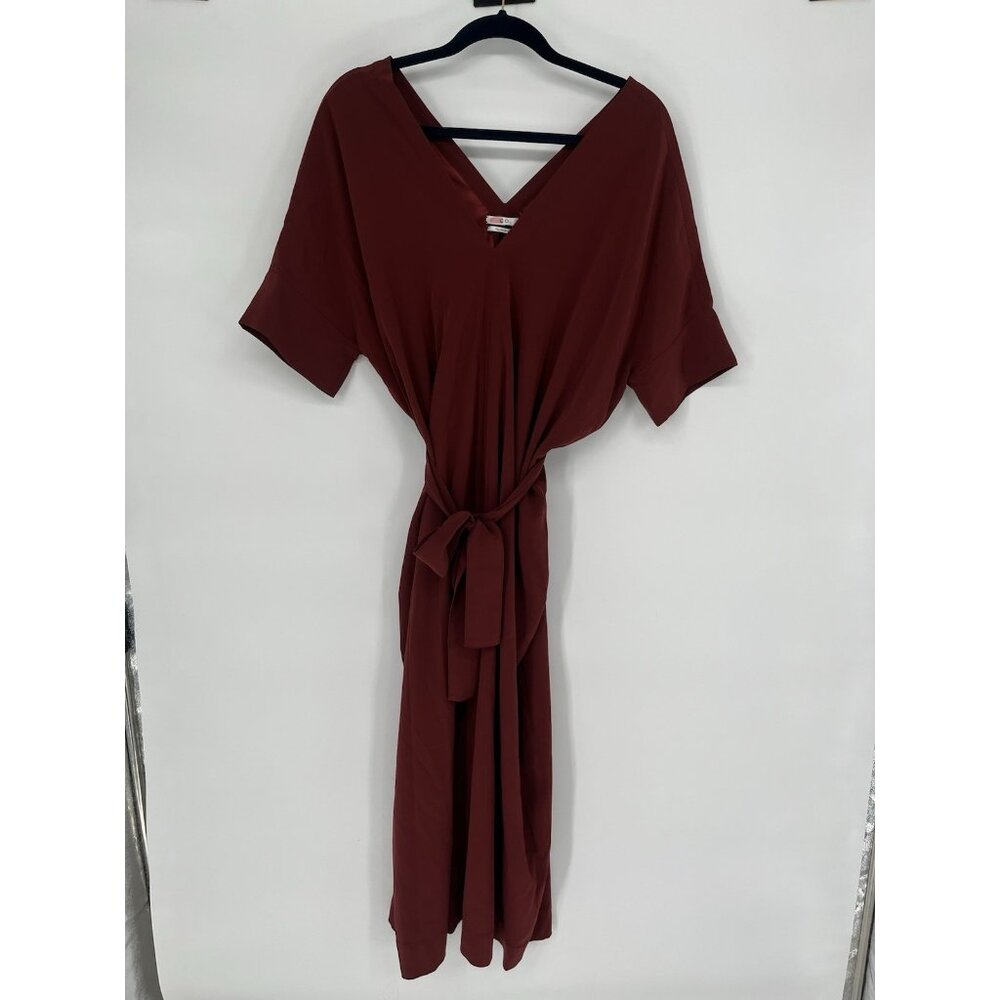 CO Fall-Winter 2019 V neck Dolman Sleeve Oversized Maxi Dress Tie Waist Small
